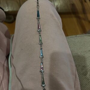 Abalone Silver and Multicolor Women's Bracelet